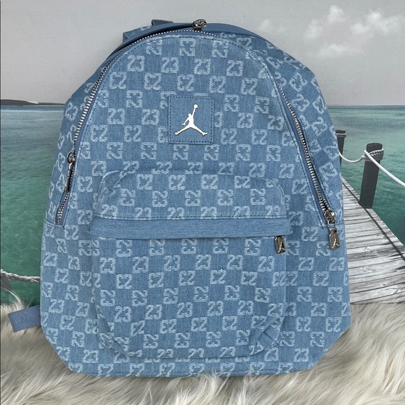 Jordan Monogram Blue Backpack - Picture 2 of 12